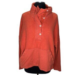 REI Wallace Lake Fleece Pullover Womens XL Rose Sunfade Clay Hemp Funnel Neck